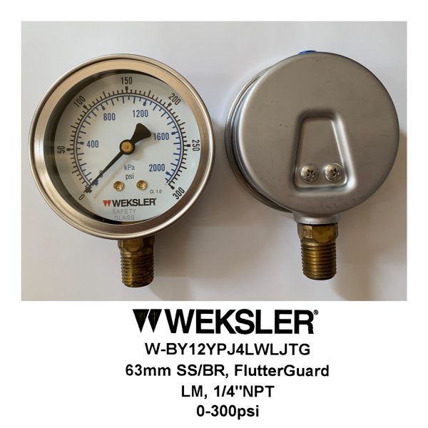 BY12 RANGE : 0 - 300 PSI/KPA