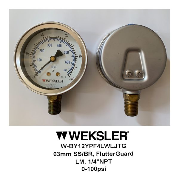 BY12 RANGE : 0 - 100 PSI/KPA